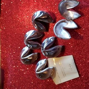 Lenox Silver-plated Fortune Cookies NWOT